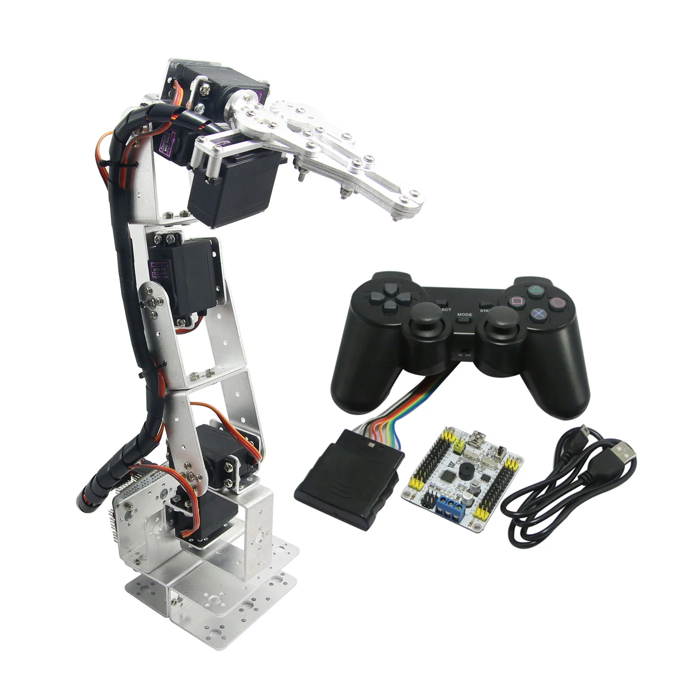 Собранный 6 дневный механический Роботизированный рычаг с зажимом и