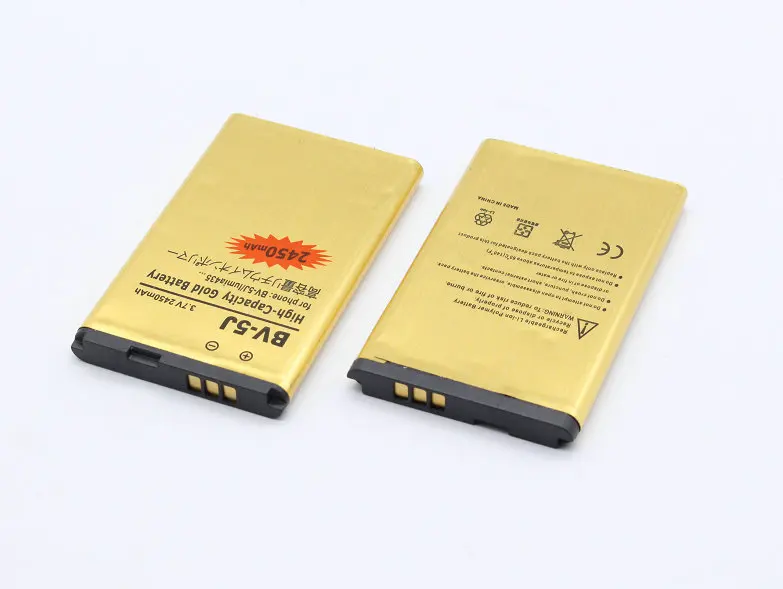 Seasonye 2450mAh BV 5J / BV5J Золотой Сменный аккумулятор для Microsoft Nokia Lumia 435 532 RM1069 1071 Lumia435|battery