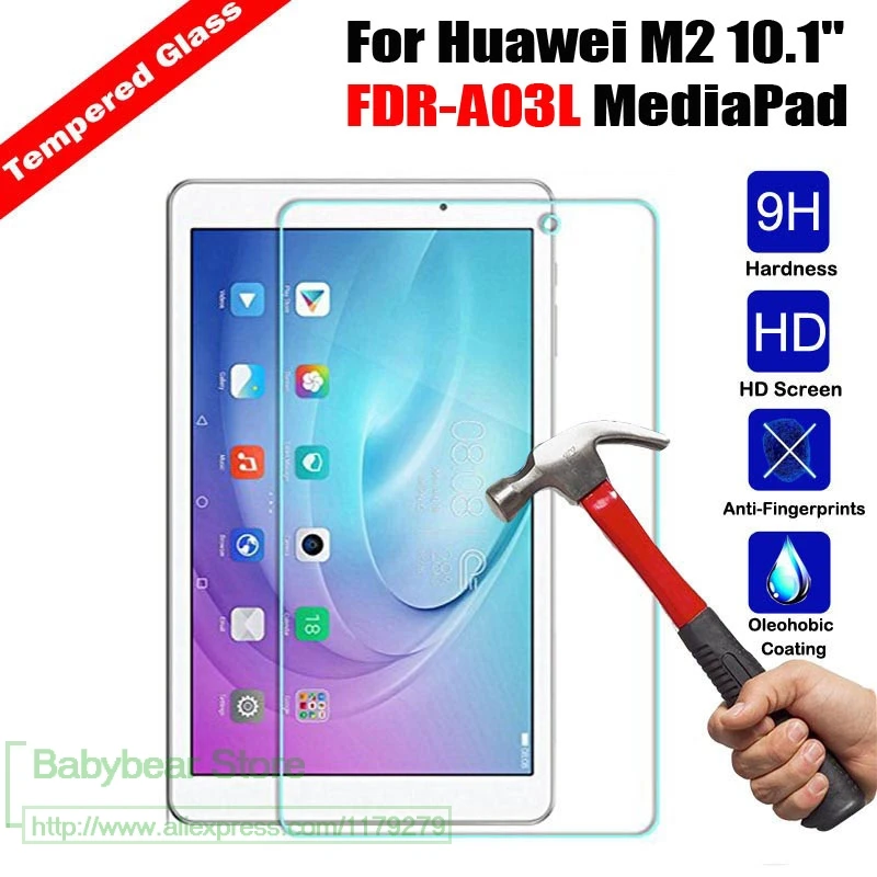 2 X Стекло 9H Настоящее Закаленное стекло для Huawei MediaPad T2 Pro 10 0 FDR A01W A03L Защитная