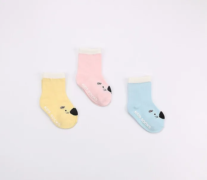 Очаровательные носки для маленьких девочек Детские хлопковые белого и розового