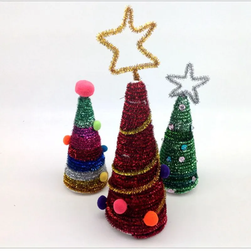 100 шт./упак. 30 см блестящие стебли синели детская развивающая игрушка из красочная