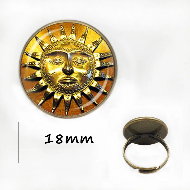 Ожерелье с подвеской в античном стиле солнце средневековый стеклянный купол