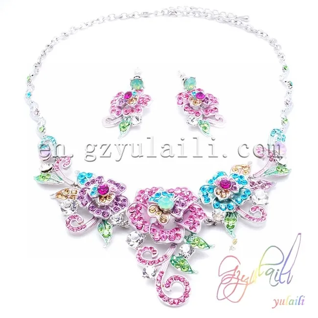wholesale alibaba african jewellery set turkish crystal glass jewelry sets | Украшения и аксессуары