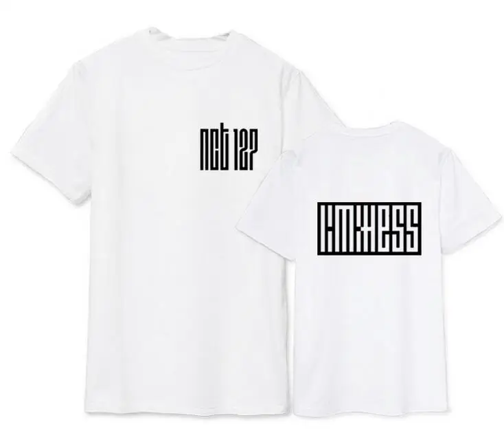 Kpop nct u 127 Новая летняя футболка с коротким рукавом|t shirt|t shirt styleo neck |