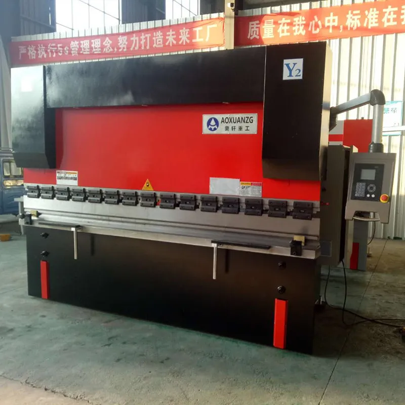 WC67K-100/3200 модель 100 тонн 3200 мм красный гибочный станок с ЧПУ Типа CNC сервопривод пресс тормоз оснащен системой управления DELEM DA41S для продажи