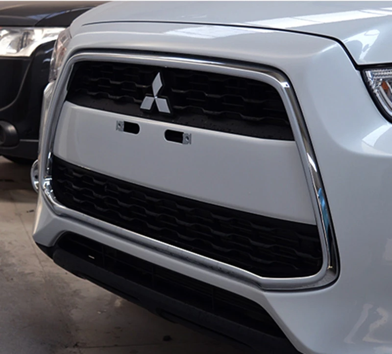 MONTFORD Car Styling ABS Chrome Front Center Racing Grille Grill Frame Cover Trim 1Pcs For Mitsubishi ASX 2013 2014 2015 | Автомобили и