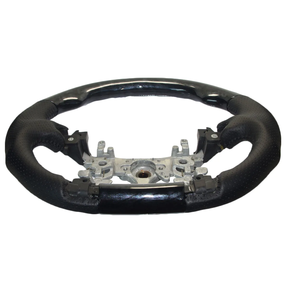 Черное Кожаное деревянное Спортивное Рулевое колесо для 2010 2015 Toyota PRIUS Hybrid ZVW30 35 40 41
