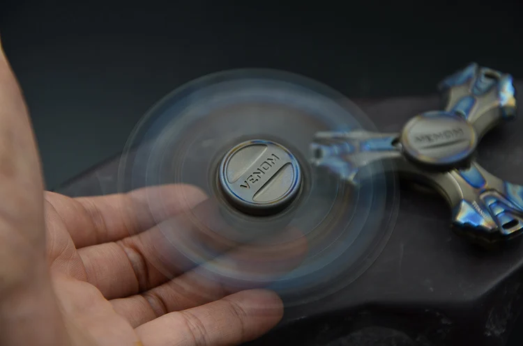 Tri Spinner сгоревшая титановая трехлистная цветная Красивая EDC Спиннер для аутизма и