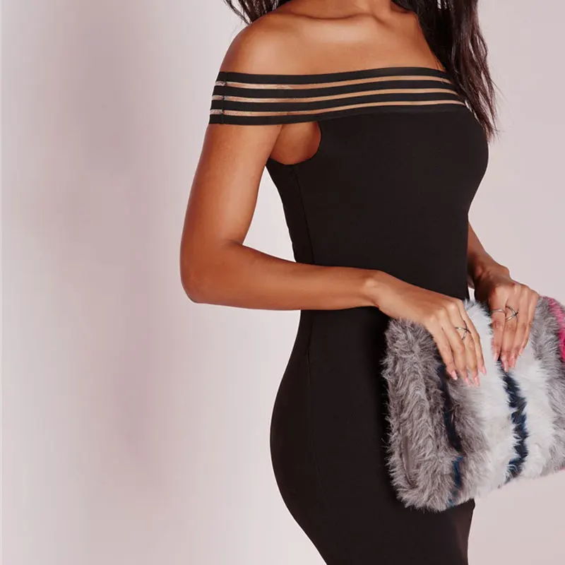 2017 Авенир Новый Сексуальный Слэш Шеи С Плеча Женщины Dress Элегантный Лоскутная