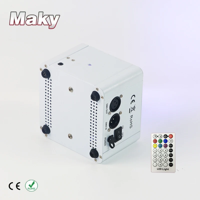 Бесплатная доставка светодиодный аккумулятор 4x18 Вт RGBWA + UV 6 беспроводной dmx и ИК