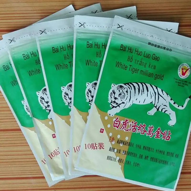 10 шт./пакет белый тигр штукатурка мышечной боли патч шейный спондилез