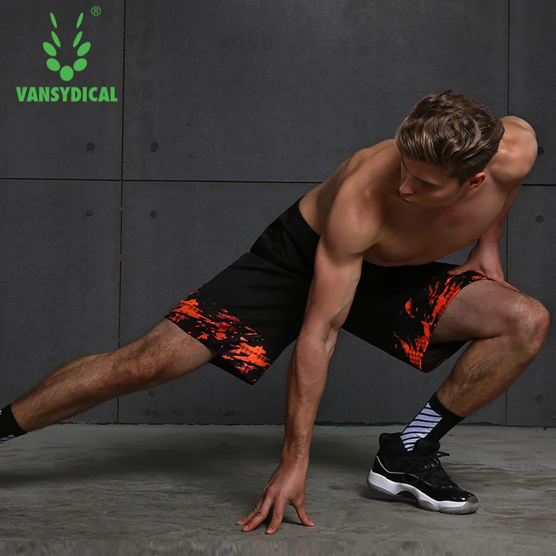 Vansydical спортивные мужские шорты для занятия баскетболом бега дышащие