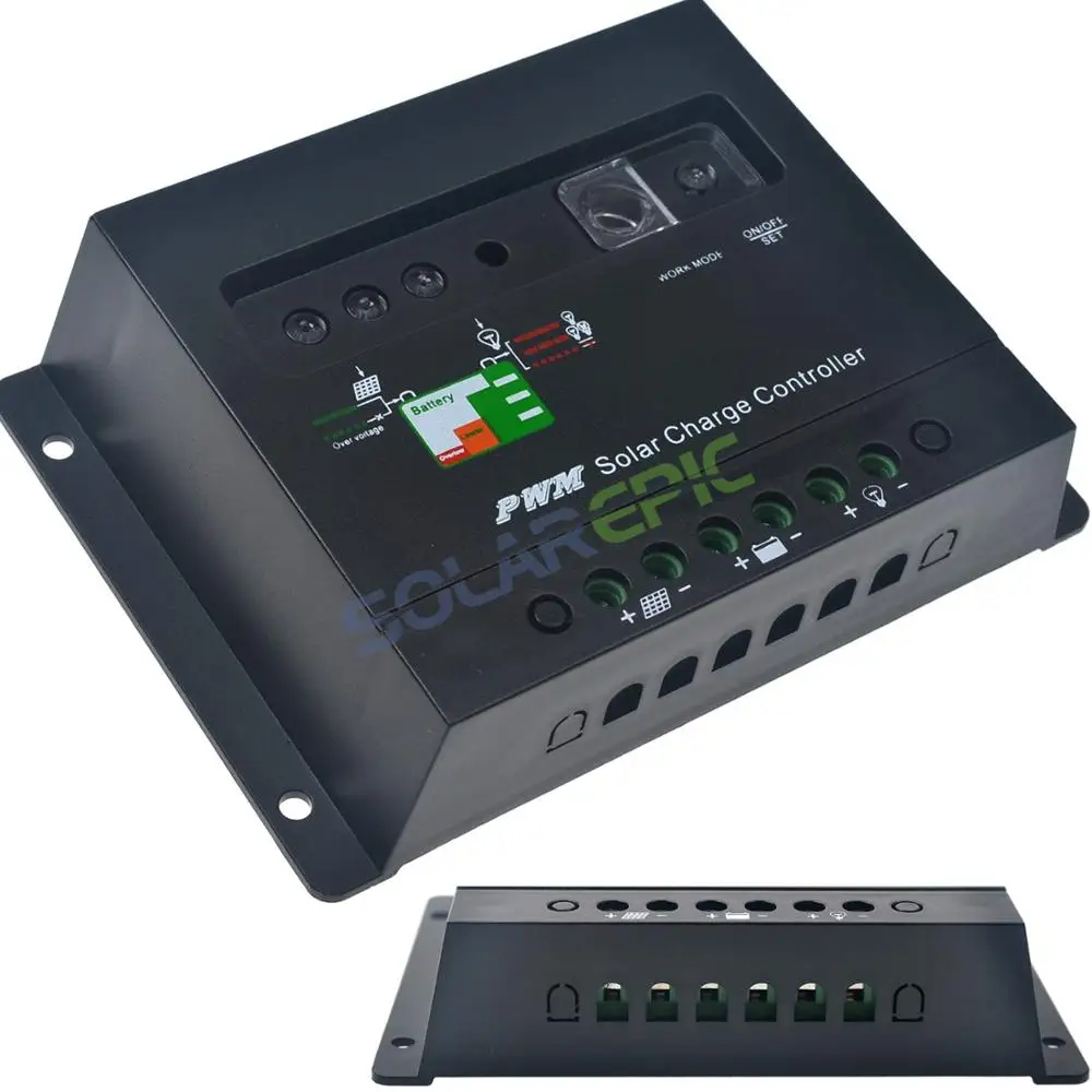 PWM 30A/20A контроллер солнечного зарядного устройства 12В/24В постоянного тока