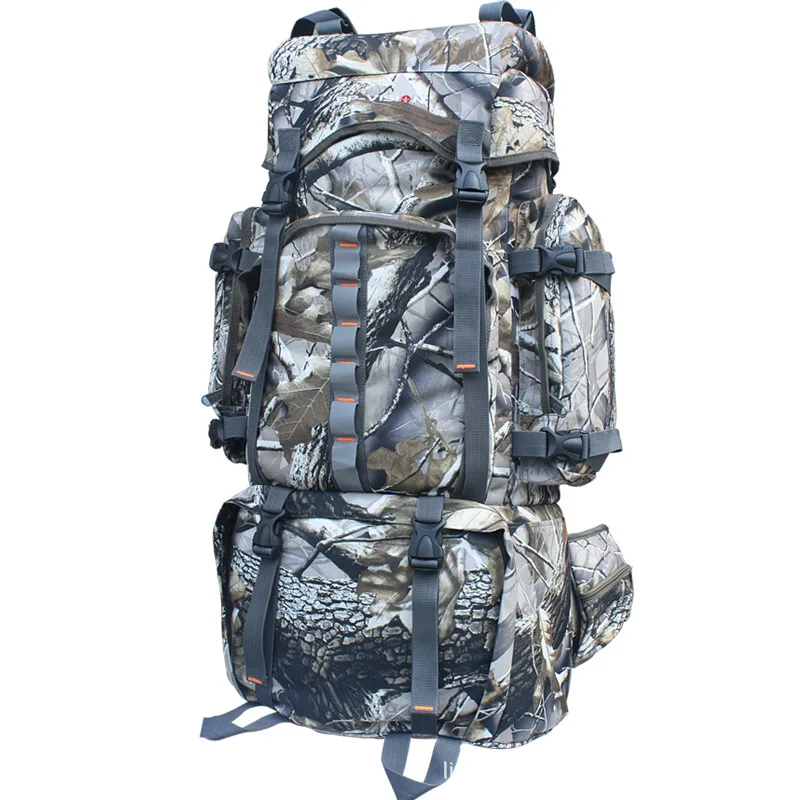 Koop 80L Outdoor Rugzak Alpinisme Bionische Camouflage Wandelen Jacht Tactiek Rugzak A4844