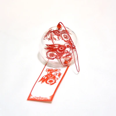 red rabbit Японский стиль, Стеклянные Колокольчики, креативные подарки, расписные оконные и дверные подвески, подарок на день рождения, ветровой колокольчик - Цвет: red rabbit