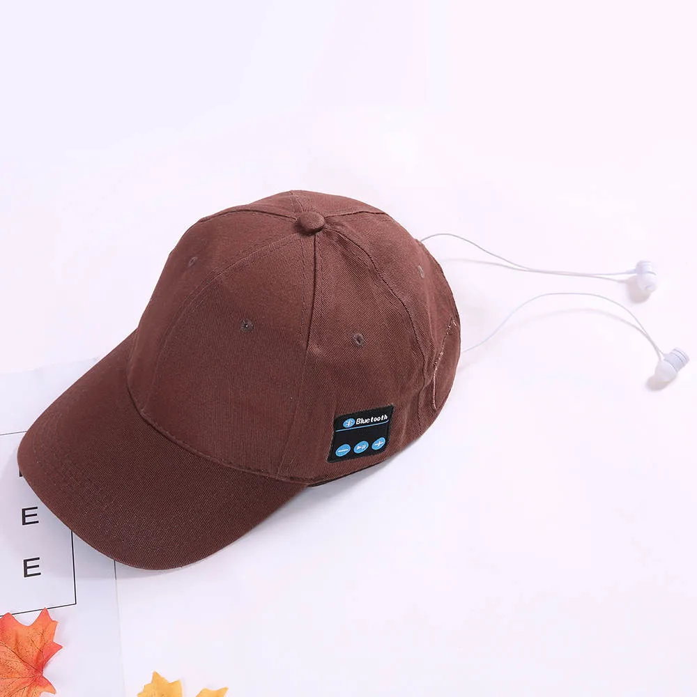 CO Модная повседневная мужская и женская Bluetooth шапка для спортивных занятий на свежем воздухе бейсболка звонки, музыка козырек сплошной цвет простая повседневная шапка - Цвет: CO