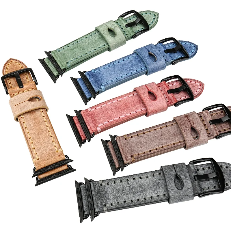 Ремешок MAIKES из натуральной кожи для Apple Watch band 44 мм 40 аксессуары iwatch 4/3/2/1 watch 42 38 |
