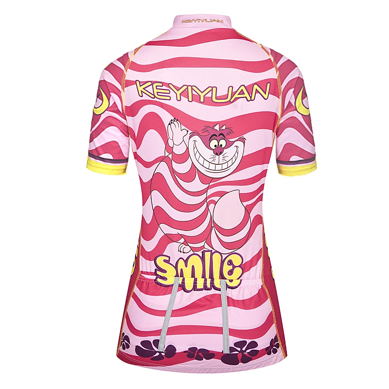 

KEYIYUAN Cycling Summer Women's Short Sleeve Top Women's Mountain Bikes Breathable Quick-Action Riding Pants Outdoor Sportswear