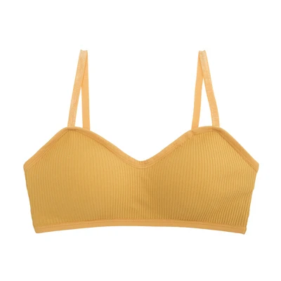 02 style yellow Летний бюстгальтер без косточек, удобные бюстгальтеры пуш-ап для женщин, однотонное дышащее сексуальное нижнее белье, бюстгальтер с подкладкой, топ, нижнее белье, бюстгальтер с открытой спиной - Цвет: 02 style yellow