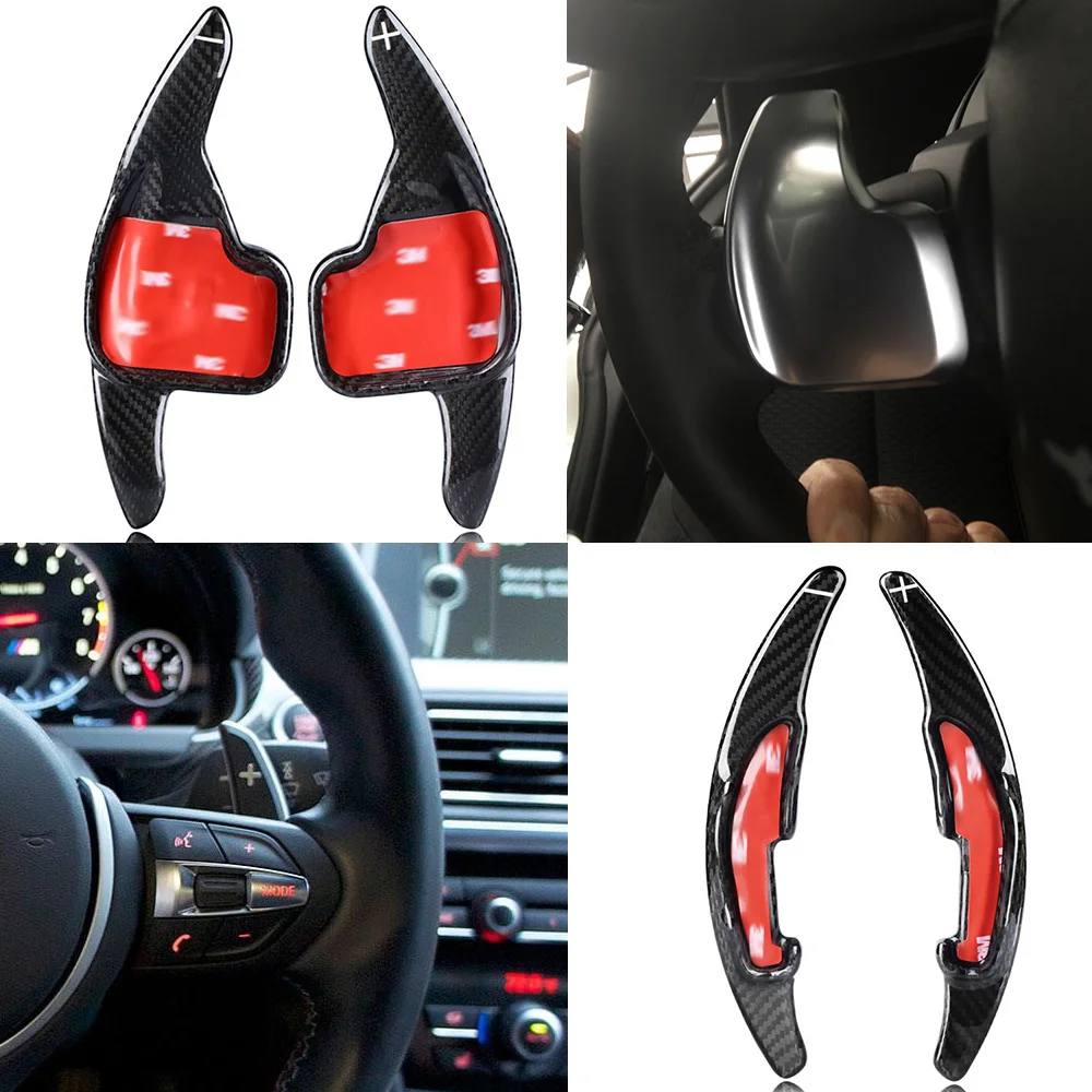 Shifters для BMW M2 M3 M4 M5 M6 X5M X6M X1 X4 Z4 F10 F30 X5 1 2 3 4 5 6 7 серии углеродное волокно|Рулевые