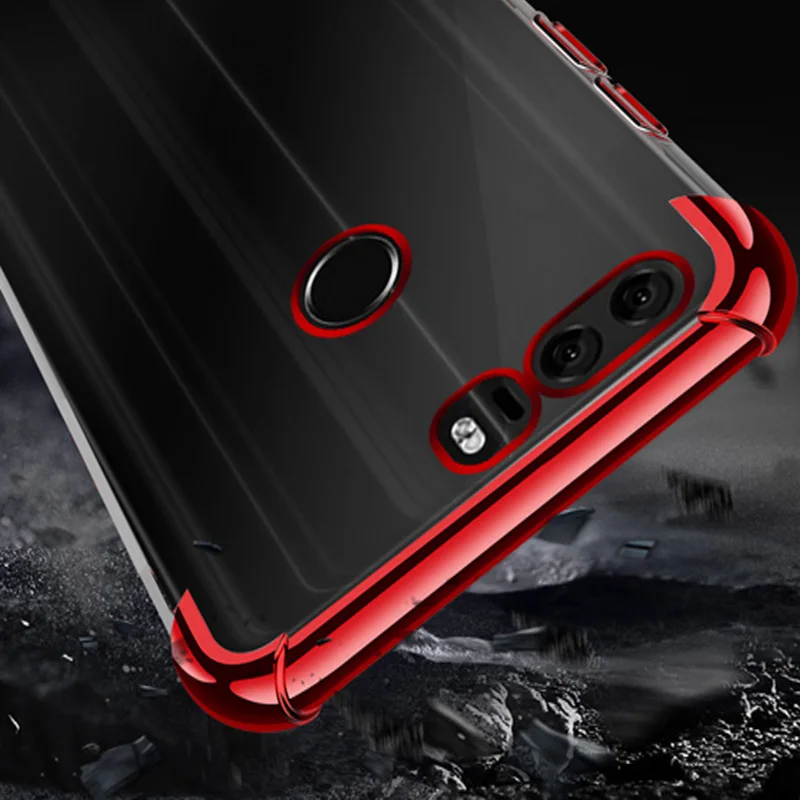 Мягкий чехол из ТПУ для Huawei Honor 8 ультратонкие прозрачные блестящие чехлы с