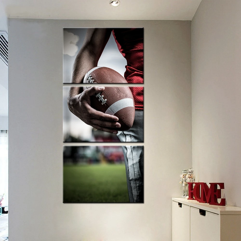 

Football Gym Wall Art Home Decorations Sport Posters And Prints Artwork for Living Room Boy's Bedroom Wall Decor Dropshipping