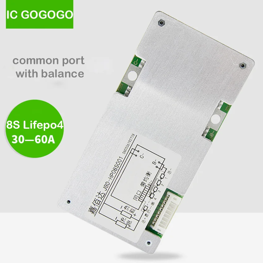 Защитная плата аккумулятора Lifepo 8S 24 В 3 2 стандартная печатная тот же порт с