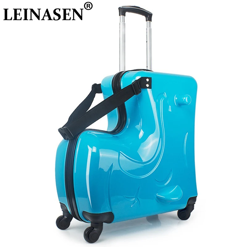

New Children Rolling Luggage Spinner 20 inch Wheels Suitcase Kids Cabin Trolley Student Travel Bag Cute Baby Carry On Trunk