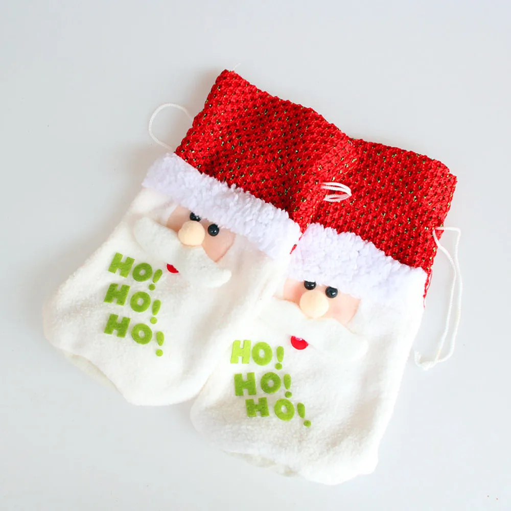 Christmas Santa Claus Red Wine Bottle Cover Bags Decoration Home Party Decor cooler W301030 | Дом и сад