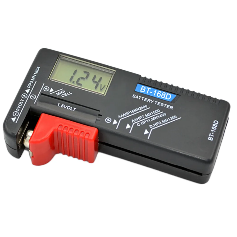 Горячая AAA AA C D батарея тестер BT 168D 1 5 V 9V кнопка сотового RechargeableHot новое