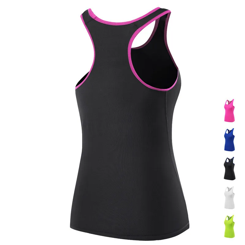 Женские спортивные рубашки без рукавов топы для йоги быстросохнущие колготки