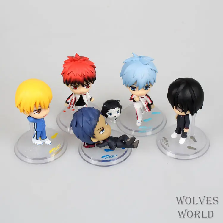 Аниме Kuroko's Basketball 5 шт./компл. Kuroko Tetsuya Kagami Taiga кисэ рёта ПВХ Фигурки игрушки куклы