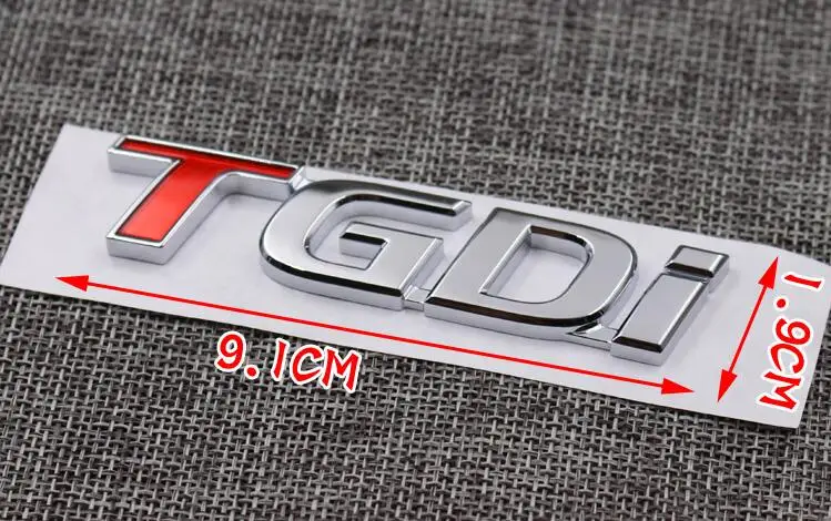 20 шт. 4WD TGDI автомобильный Стайлинг Хром ABS T-GDI наклейки для автомобиля
