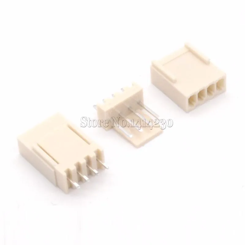 100 компл./лот KF2510 4Pin, шаг: 2,54 мм/0,1 дюйма, контактный разъем + корпус, искусственная кожа