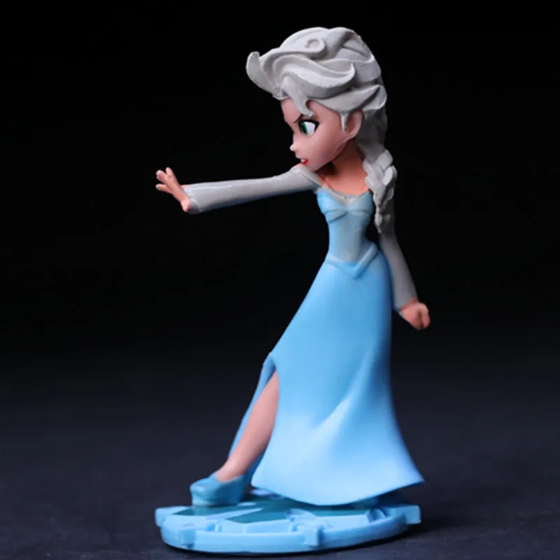 Disney Frozen 3 шт./лот 10 см принцесса Эльза Анна Рапунцель фигурка ПВХ игрушка