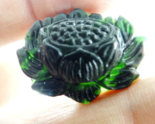 Натуральный камень бирюзовый кварцевый кристалл ручная работа статуя лотоса