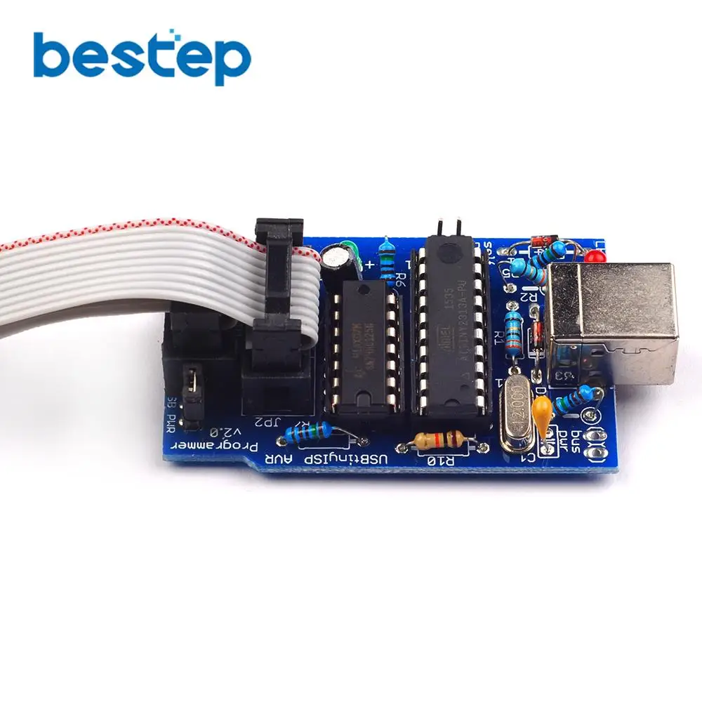USBTiny USBtinyISP AVR ISP программатор Bootloader для Arduino IDE Meag2560 с 10pin кабелем программирования