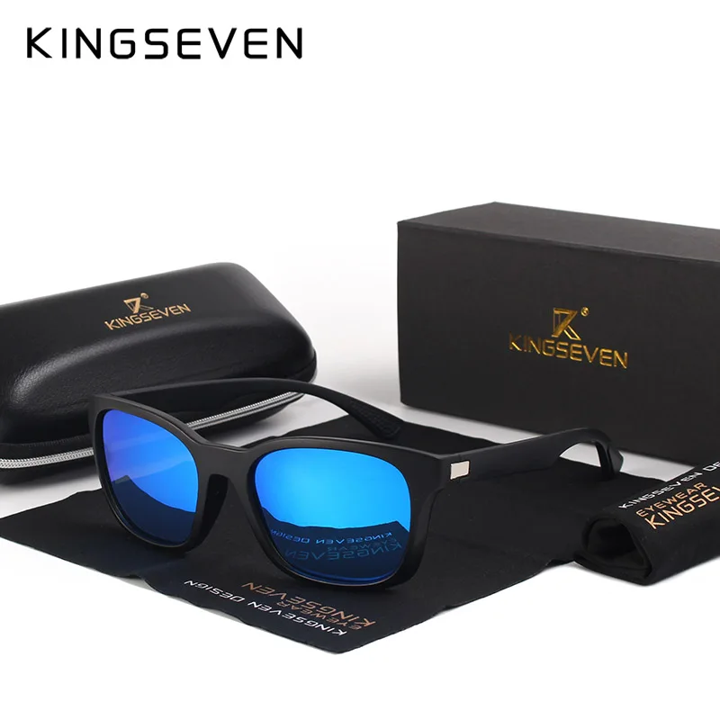 Солнцезащитные очки KINGSEVEN Классические модные поляризационные черные мужские