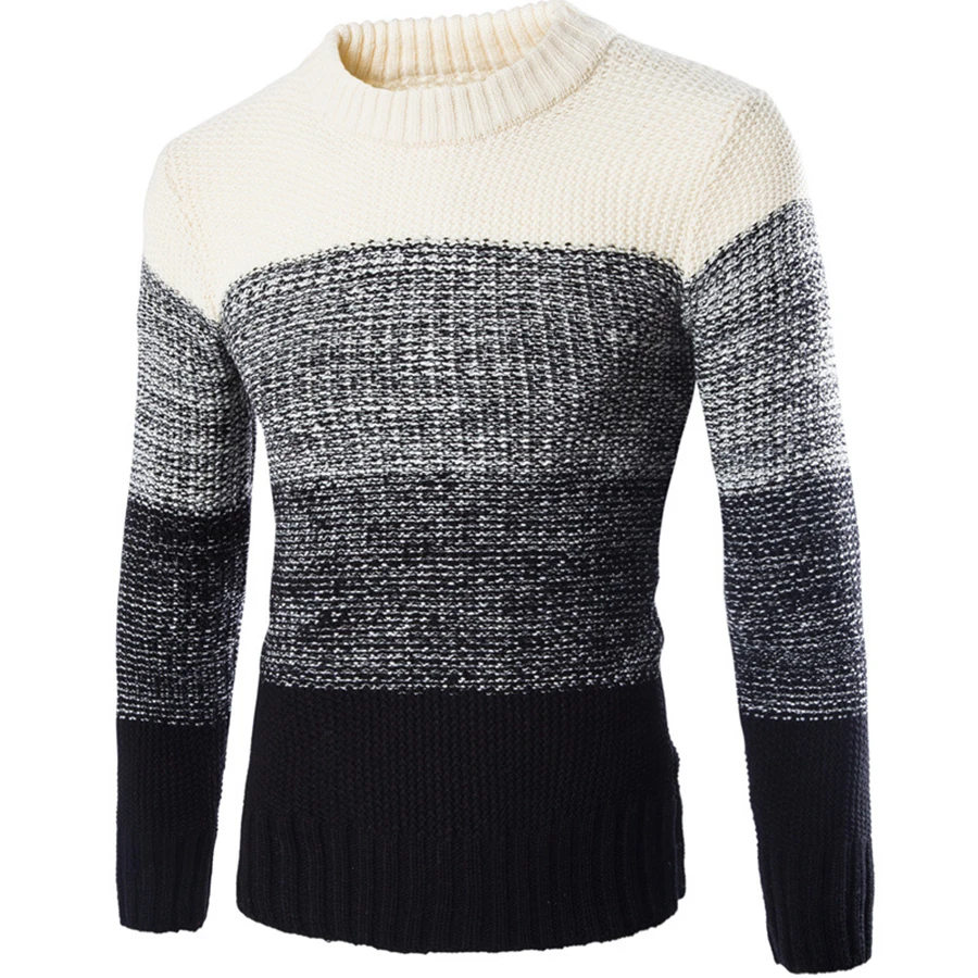 Мужчины Свитер 2016 Зима Новый Моды Случайные Slim Fit Тянуть Homme О Длинным Рукавом