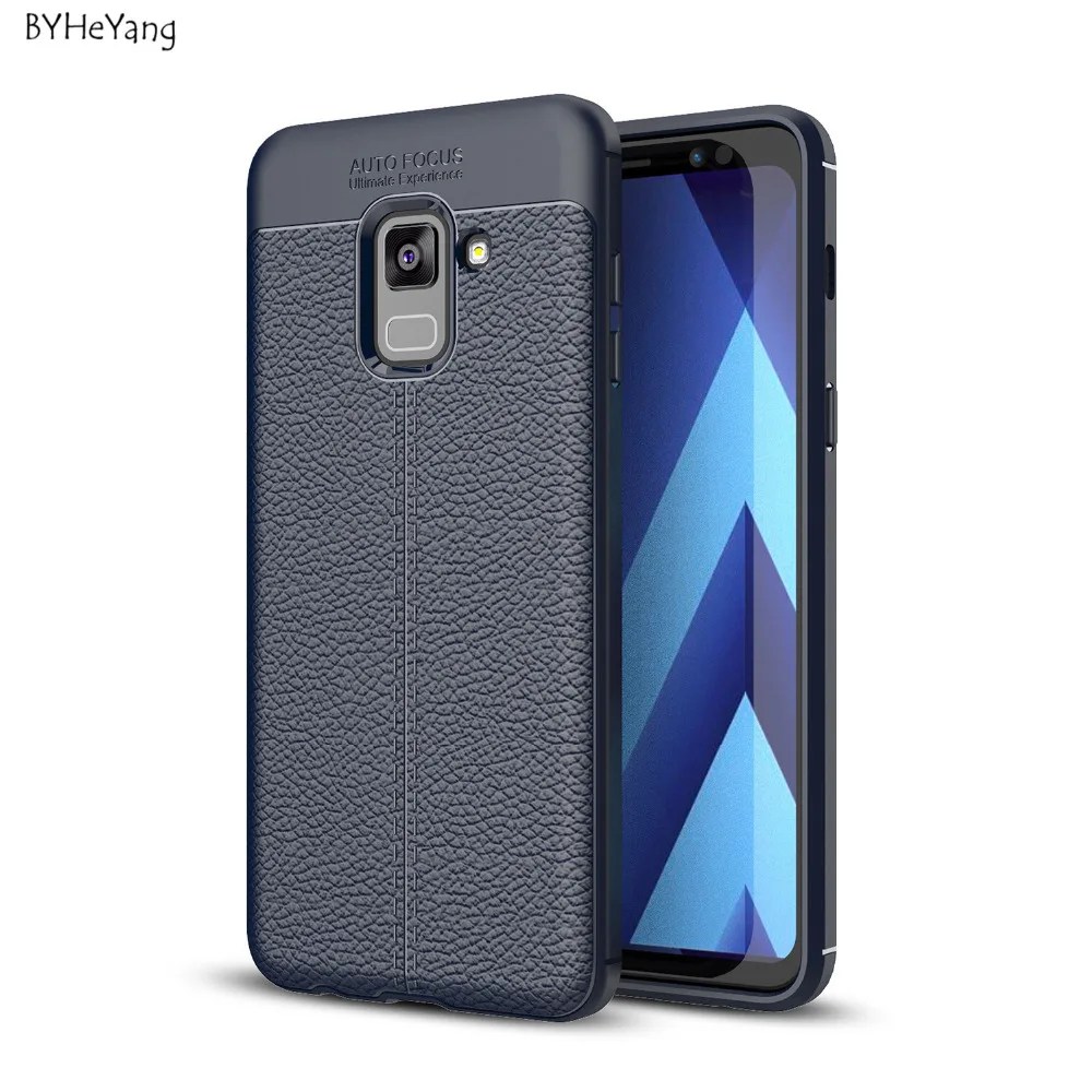 BYHeYang чехол для Samsung Galaxy A8 Plus 2018 мягкий силиконовый кожаный чехол-броня телефона |
