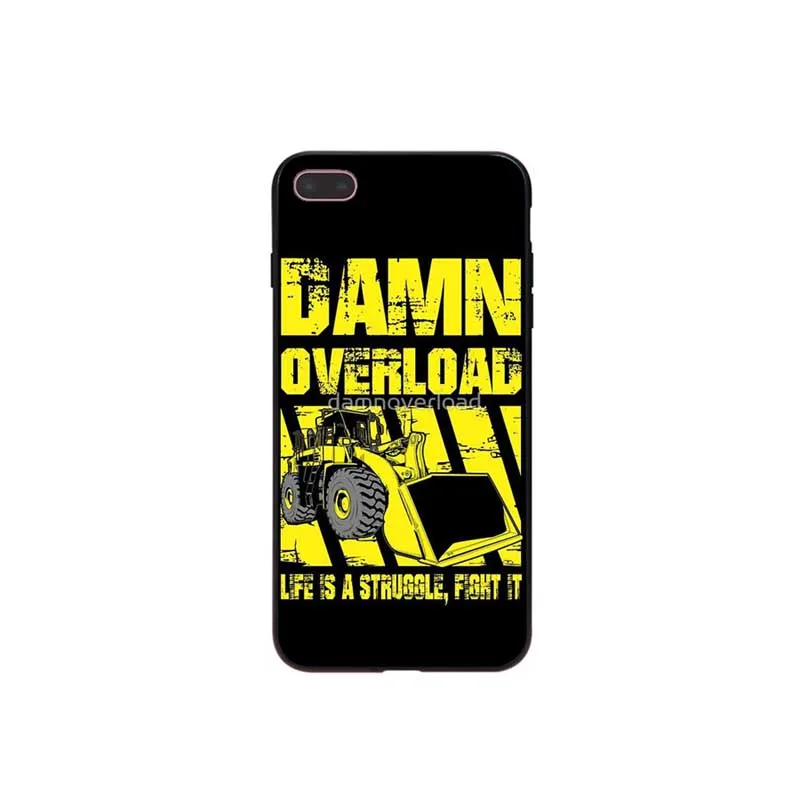 Черный мягкий чехол для телефона с логотипом Caterpillar iPhone 7 8 6 6S Plus X XS MAX 5 5S SE XR