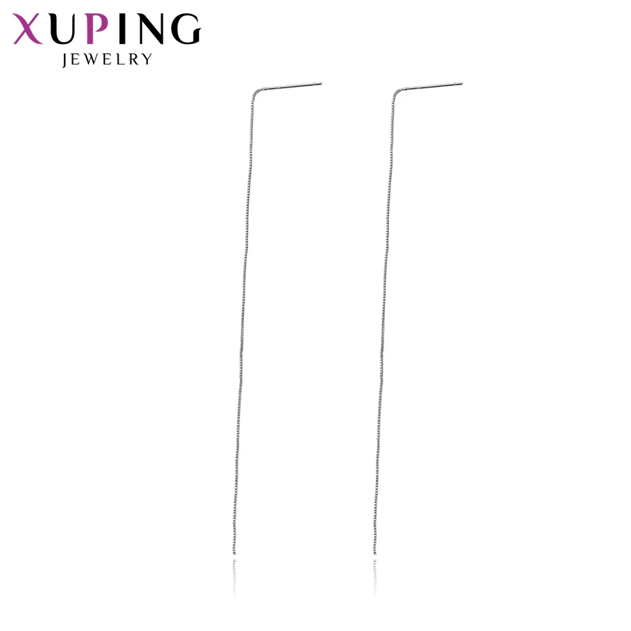Модные Простые Длинные серьги Xuping из экологичной меди ювелирные изделия для
