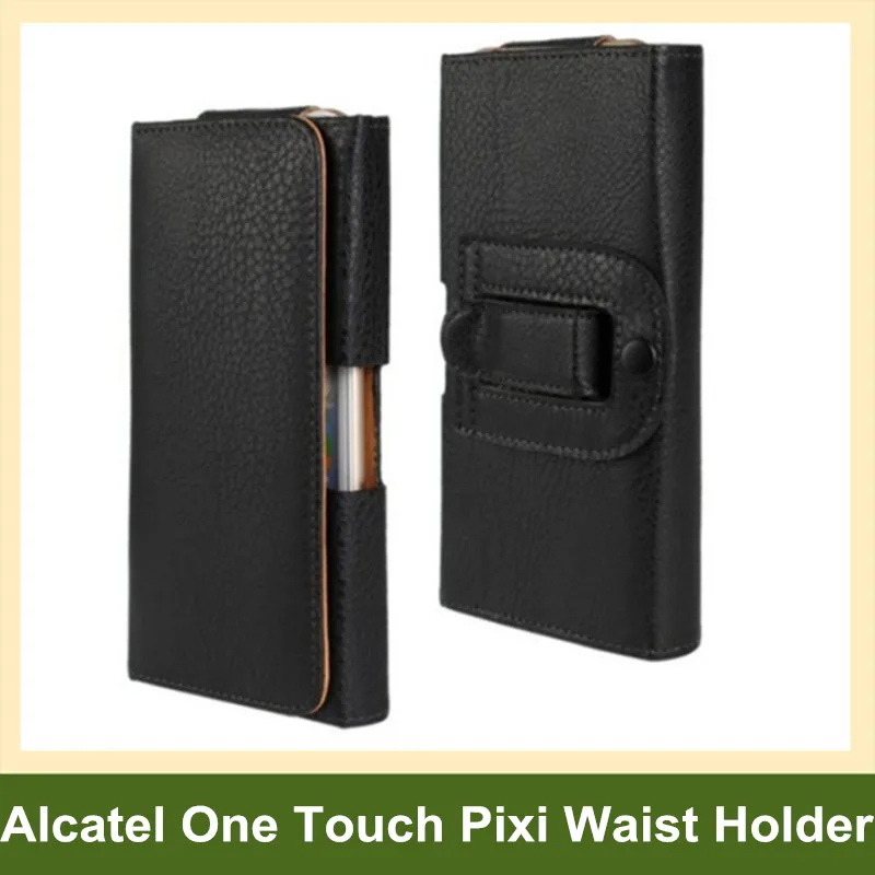 Новое поступление чехол-книжка из искусственной кожи на пояс чехол для Alcatel One Touch