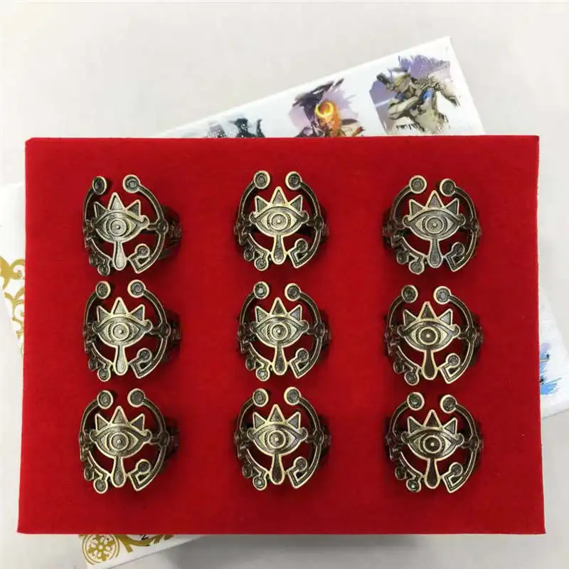 Аниме Мстители Халк treeman Dragon Ball Kingdom Hearts Legend of Zelda модное кольцо пирсинг набор модельные аксессуары - Цвет основного камня: Legend of Zelda B