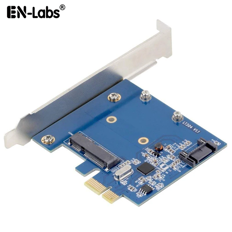 Комбинированная Плата расширения PCIe X1 для MSATA SSD и SATA3.0 чипсет ASM1061 PCI Express