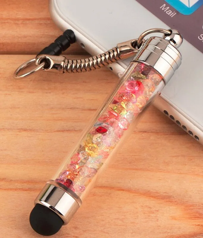 ULIFART 10Pcs/Lot Promotional Students Gift Crystal Mini Stylus Pen with 3.5 mm headphone jack plug | Компьютеры и офис