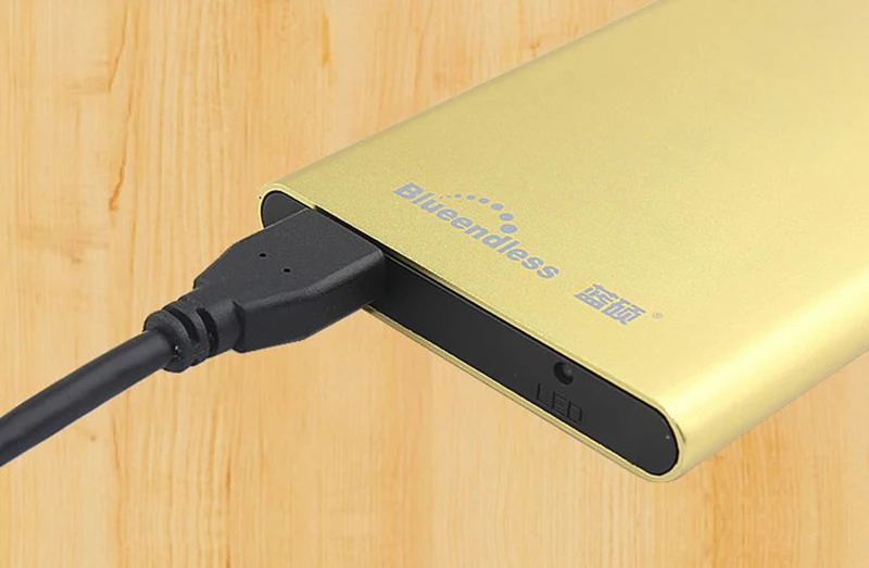 Blueendless Sata чехол Корпус для жесткого диска Алюминий внешняя коробка с USB 3 0 кабель