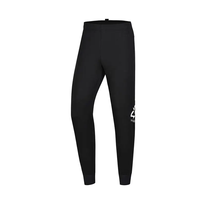 Мужские спортивные штаны Li-Ning BAD FIVE для баскетбола 82% хлопок 18% полиэстер подкладка удобные спортивные штаны AKLN699 CJAS18 - Цвет: AKLN699-1H