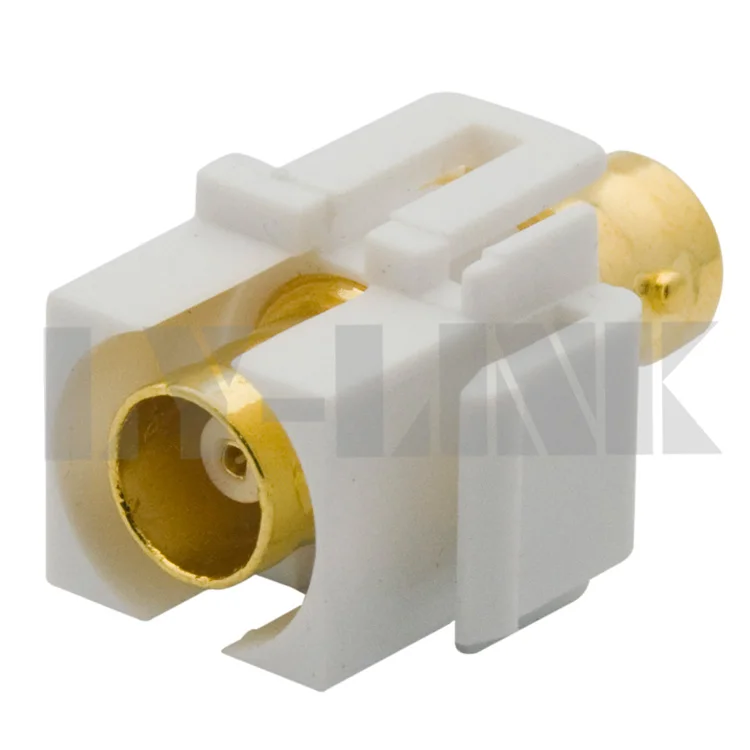 Разъем keystone BNC с золотой пластиной|keystone connector|keystone plateconnector plate |