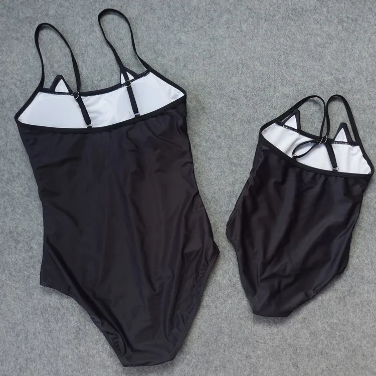 Купальник для мамы и дочки одежда с рисунком кота детский купальник цельный